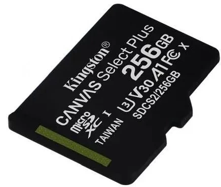 Карта памяти Kingston 256GB MicroSDXC Class 10 Canvas Select Plus 100MB/s