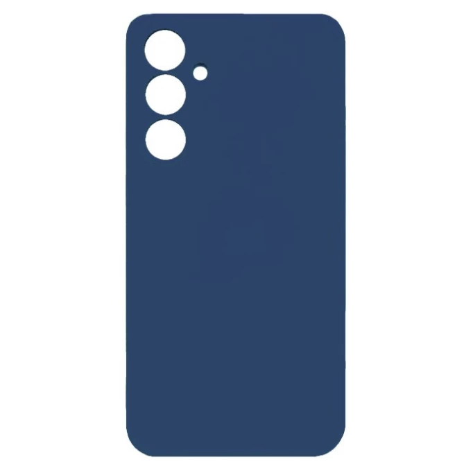 Накладка Silicone Case Logo для Samsung Galaxy A14 4G, Тёмно-синяя