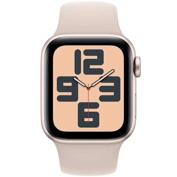 Apple Watch SE 2023, 40 мм, алюминий цвета "сияющая звезда", Starlight Sport Band, размер S/M (MR9U3)