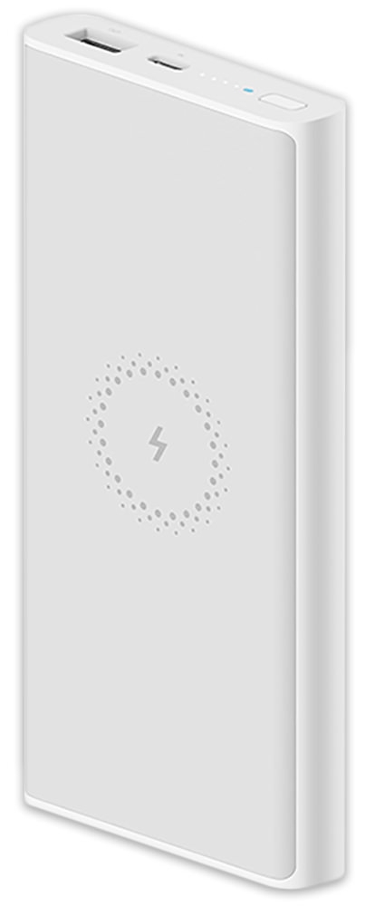 Внешний аккумулятор с возможностью беспроводной зарядки XiaoMi Mi Wireless Power Bank 10000 mAh Youth, Белый (WPB15ZM)