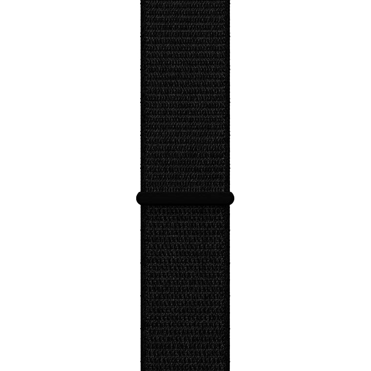 Ремешок для Apple Watch 42/44/45 мм нейлоновый, чёрный