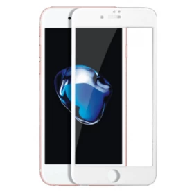 Защитное стекло для iPhone 8 Plus / iPhone 7 Plus 3D, белый