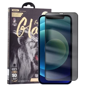 Защитное стекло Remax GL-35 (Anti-Spy) 9D для iPhone 12 Pro / iPhone 12 , Чёрное