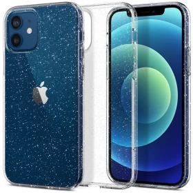 Чехол Spigen Liquid Crystal Glitter для iPhone 12 Pro / iPhone 12, Прозрачный (ACS01698)
