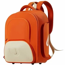 Рюкзак школьный UBOT Expandable Spine Protection Schoolbag JUMBO 28L (340x260x420), Оранжевый/бежевый (UBOT-011)