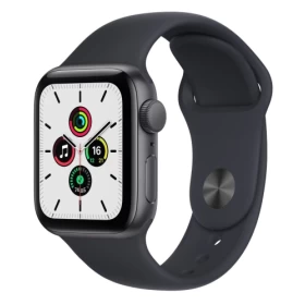 Apple Watch SE 2021, 40 мм, алюминий "серый космос", спортивный ремешок "темная ночь" (MKQ13RU/A)