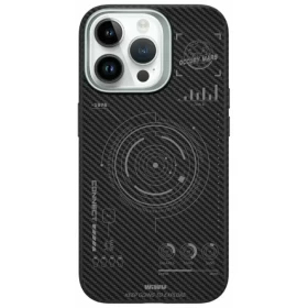 Накладка Wiwu Kevlar case With MagSafe для iPhone 15 Pro, Чёрная (HHX-016)