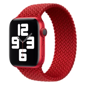 Ремешок Braided Solo Loop (M) для Apple Watch 42/44/45 мм, Красный