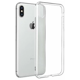 Чехол для iPhone X/XS силикон, Прозрачный