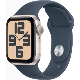 Apple Watch SE 2023, 40 мм, алюминий цвета "сияющая звезда", Storm Blue Sport Band, размер M/L (MRTQ3)