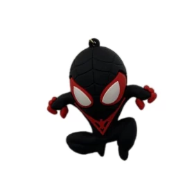 Брелок OStock Design Hero Silicone (Spiderman), Чёрный