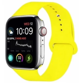 Ремешок для Apple Watch 42мм силикон, Жёлтый