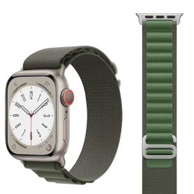 Ремешок Alpine Solo Loop для Apple Watch 42/44/45/49мм, Зелёный