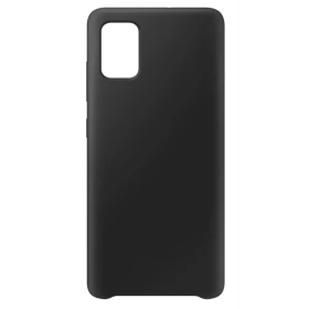 Чехол Silicone Case для Samsung Galaxy A02S, Чёрный