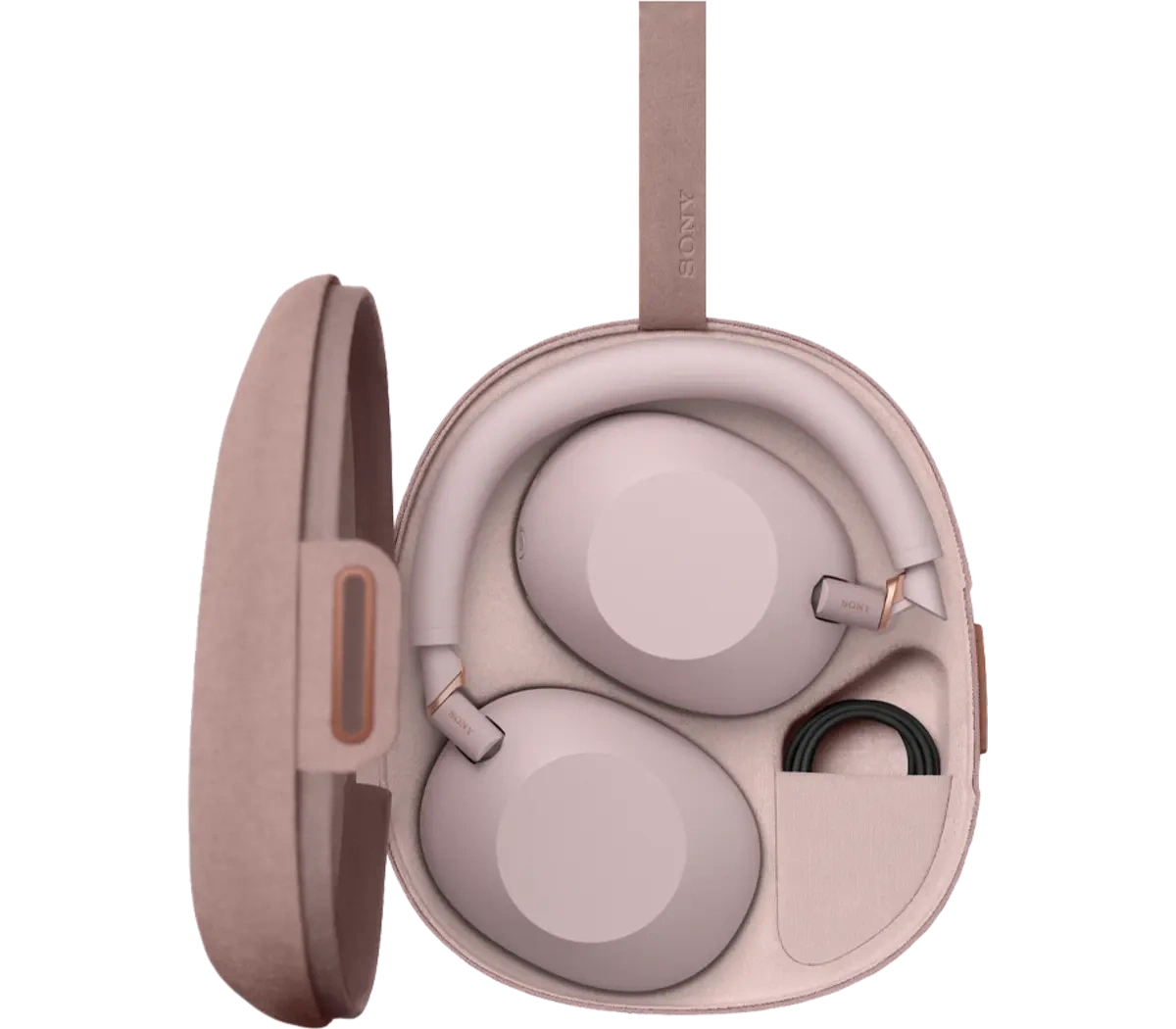 Беспроводные наушники Sony WH-1000XM6/LM с шумоподавлением, Розовый. Фото 6