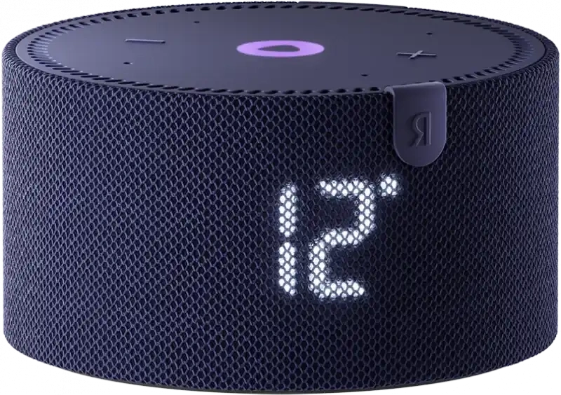 Умная колонка Яндекс Станция Мини с часами YNDX-00020B, Синий сапфир. Фото 2