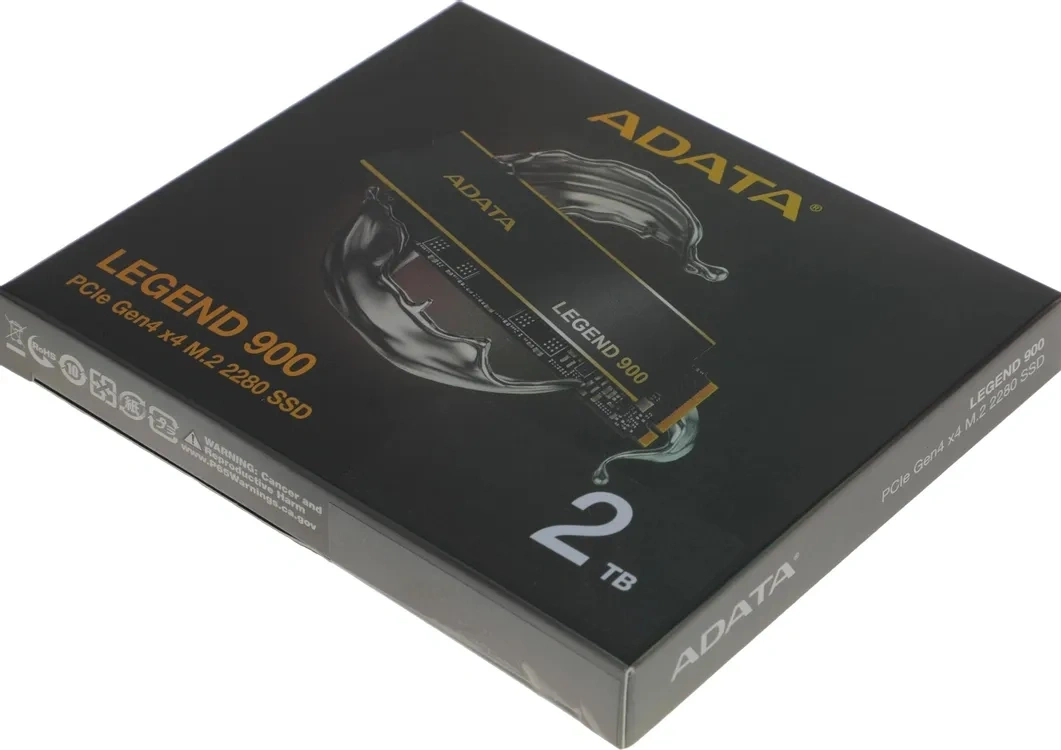 SSD накопитель A-Data Legend 900 2ТБ, M.2 2280, PCIe 4.0 x4, NVMe, M.2 (SLEG-900-2TCS). Фото 5