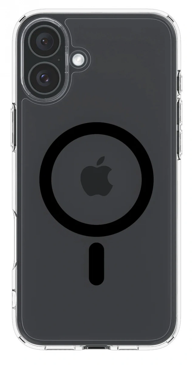 Накладка Spigen Ultra Hybrid (MagFit) для iPhone 16, Black (ACS08206). Фото 4