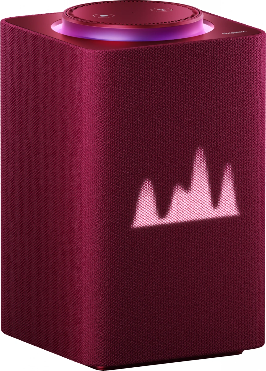 Умная колонка Яндекс.Станция MAX с Zigbee, Красная (YNDX-00052R). Фото 1