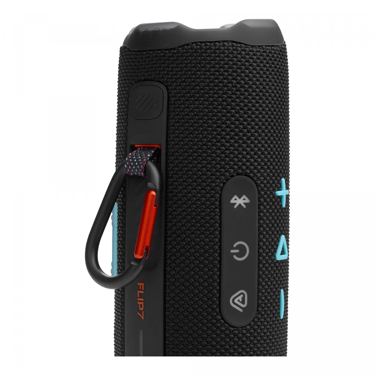 Беспроводная акустика JBL Flip 7, Чёрно-оранжевая. Фото 4