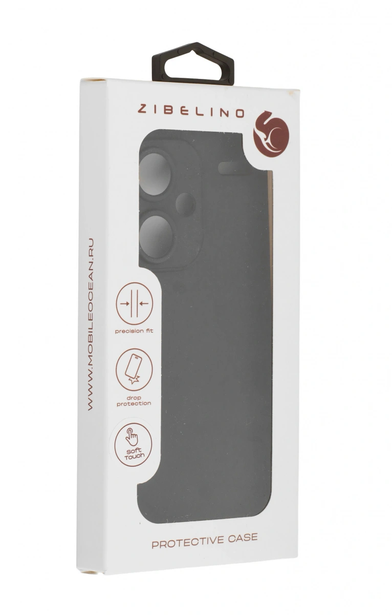 Накладка Zibelino Soft Matte Microfiber Case для Redmi Note 13 Pro Plus 5G, Чёрная. Фото 4