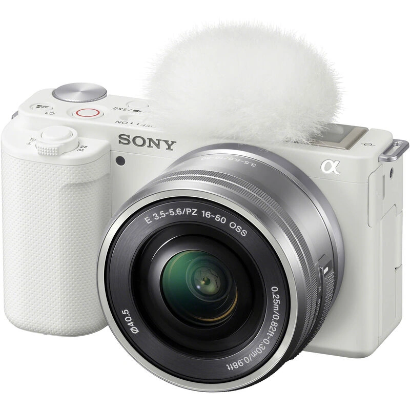 Фотоаппарат беззеркальный Sony ZV-E10L 16-50mm kit, Белый. Фото 1