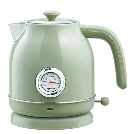 Электрический чайник с датчиком температуры Qcooker Electric Kettle, Винтажный зелёный. Фото 1