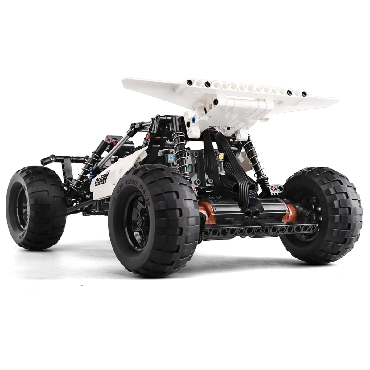 Конструктор Mould King Models 18001. Desert Buggy, 394 детали, двигатель, Белый. Фото 4