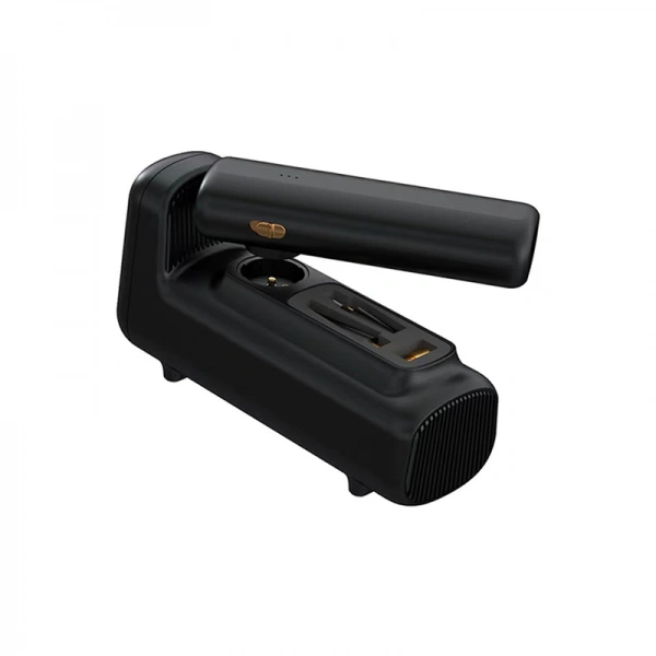 Автомобильный компрессор Wiwu Wi-AI002 5 в 1 с фонариком, Чёрный. Фото 5