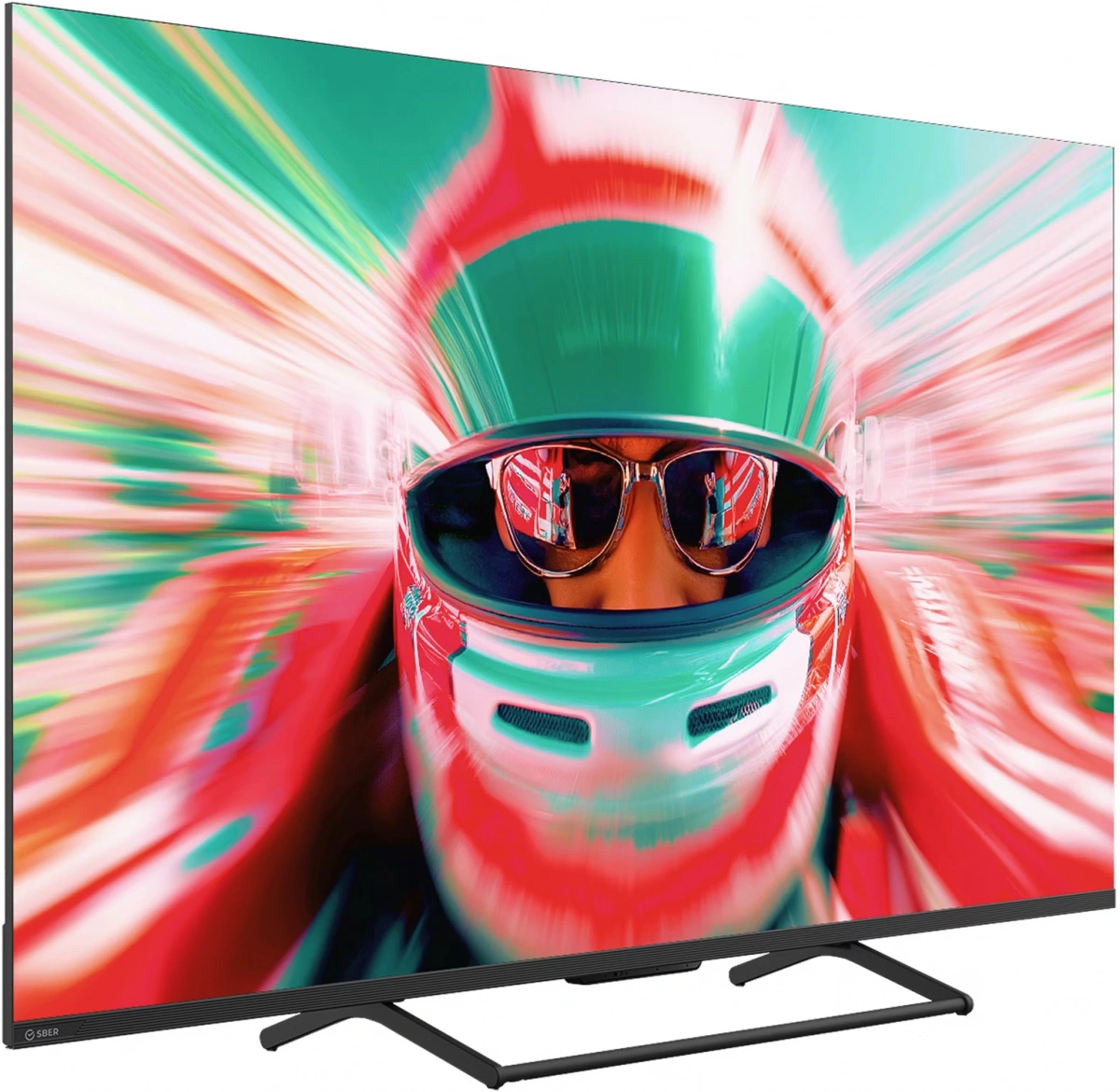 Телевизор Sber 55" Салют ТВ QLED 4K 2026, Чёрный (SDF-55UQ7000MBA). Фото 5