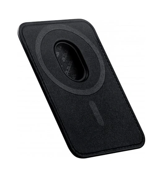 Магнитный бумажник Pitaka MagSafe Woven Wallet, Чёрный/Серый (MWW2401). Фото 5