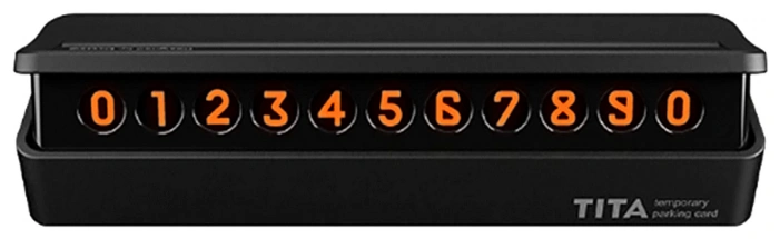 Временная карта парковки bcase TITA Temporary Parking Card, Чёрная. Фото 1