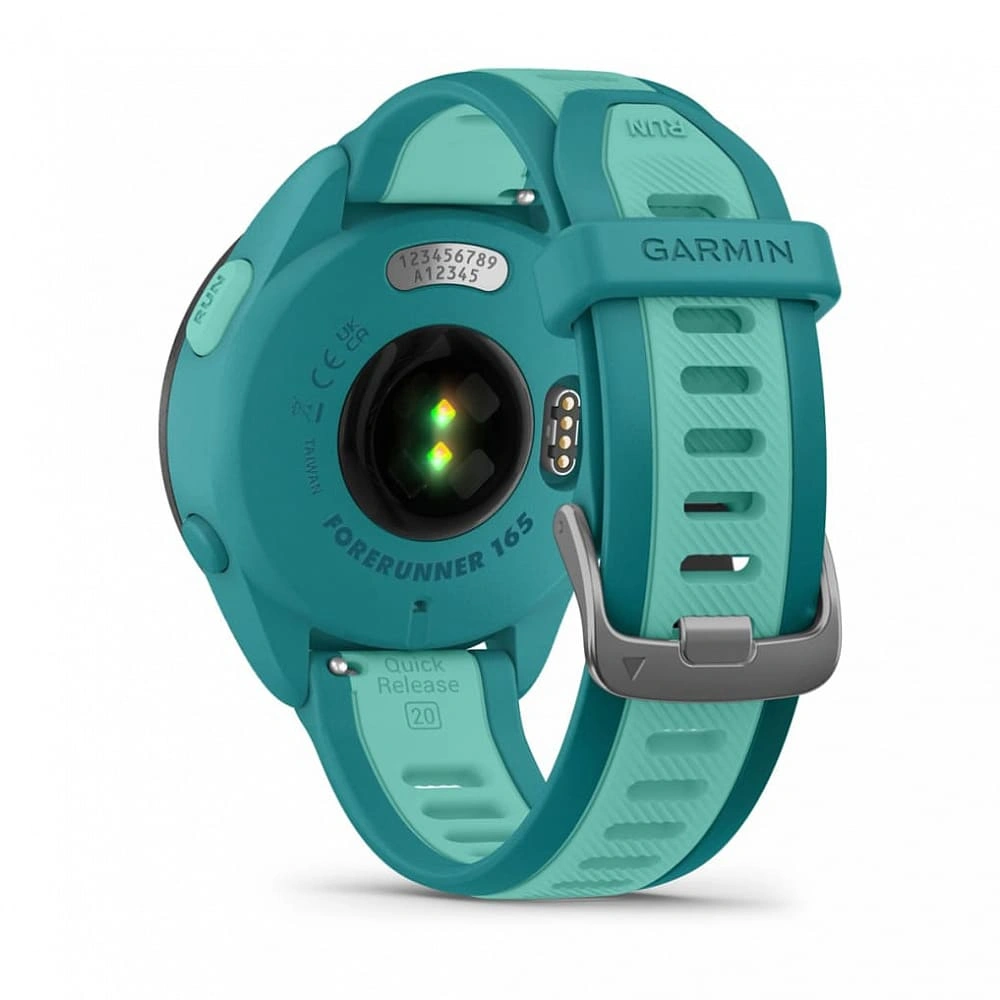 Умные часы Garmin Forerunner 165 Music Amoled, Turquoise/Aqua. Фото 5