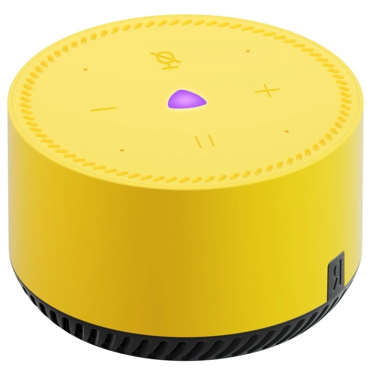 Умная колонка Яндекс.Станция Лайт, Лимон (YNDX-00025). Фото 5