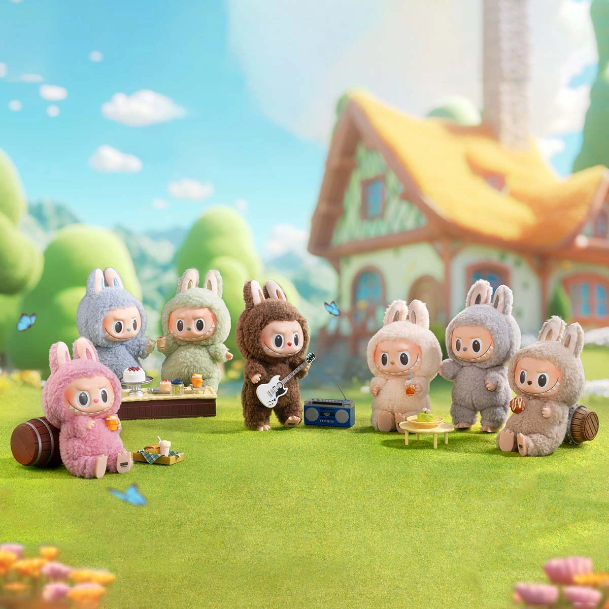 Коллекционная игрушка Pop Mart Labubu Exciting Macaron Blind Box. Фото 3