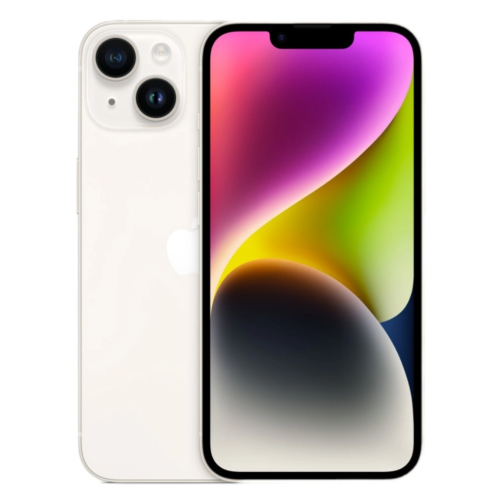 Смартфон Apple iPhone 14 128Gb Starlight (eSIM+SIM). Фото 1