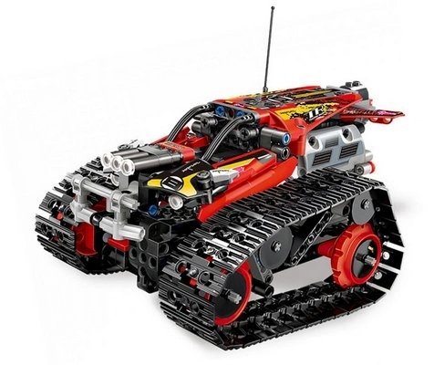 Конструктор Mould King Technique 13036. Трюковый вездеход красный, 391 деталь, пульт ДУ, двигатель. Фото 2