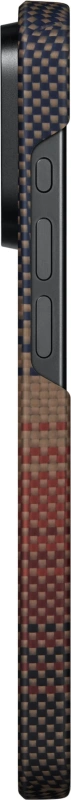Накладка противоударная Pitaka Fusion Weaving MagEZ 5 для iPhone 15 Pro Max, Sunset (KI1501SUM). Фото 6