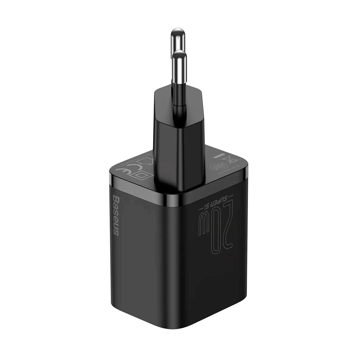 Сетевое зарядное устройство Baseus Super Si Quick charger 1C 20W EU, Black (CCSUP-B01). Фото 5