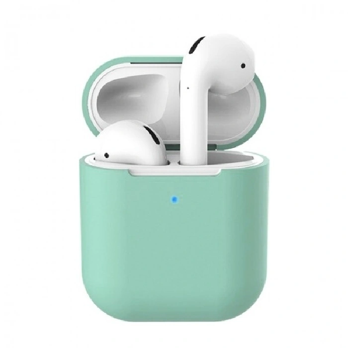 Чехол Silicone Case для наушников AirPods 2, Spearmint Green. Фото 1