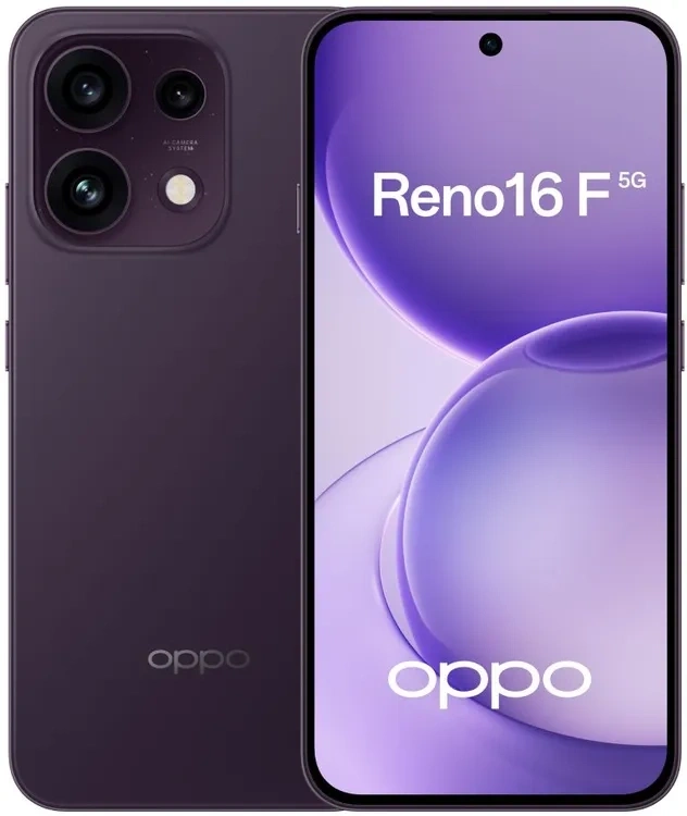 Смартфон Oppo Reno16 F 8/256Гб, Сумеречный пурпурный (CPH2859). Фото 1