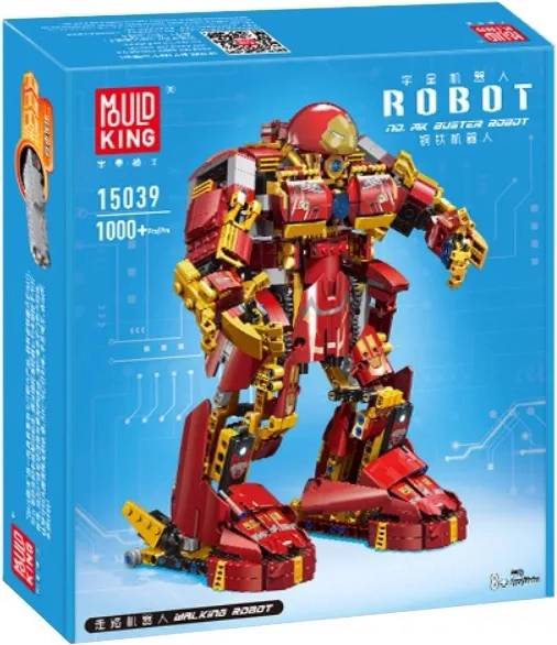 Конструктор Mould King Robot 15039. Робот Халкбастер, 1000 деталей, пульт ДУ, двигатель.. Фото 5