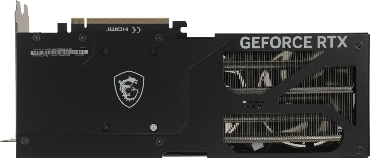 Видеокарта MSI GeForce RTX 5070 VENTUS 3X OC 12GB GDDR7 192 bit PCIe 5.0. Фото 2