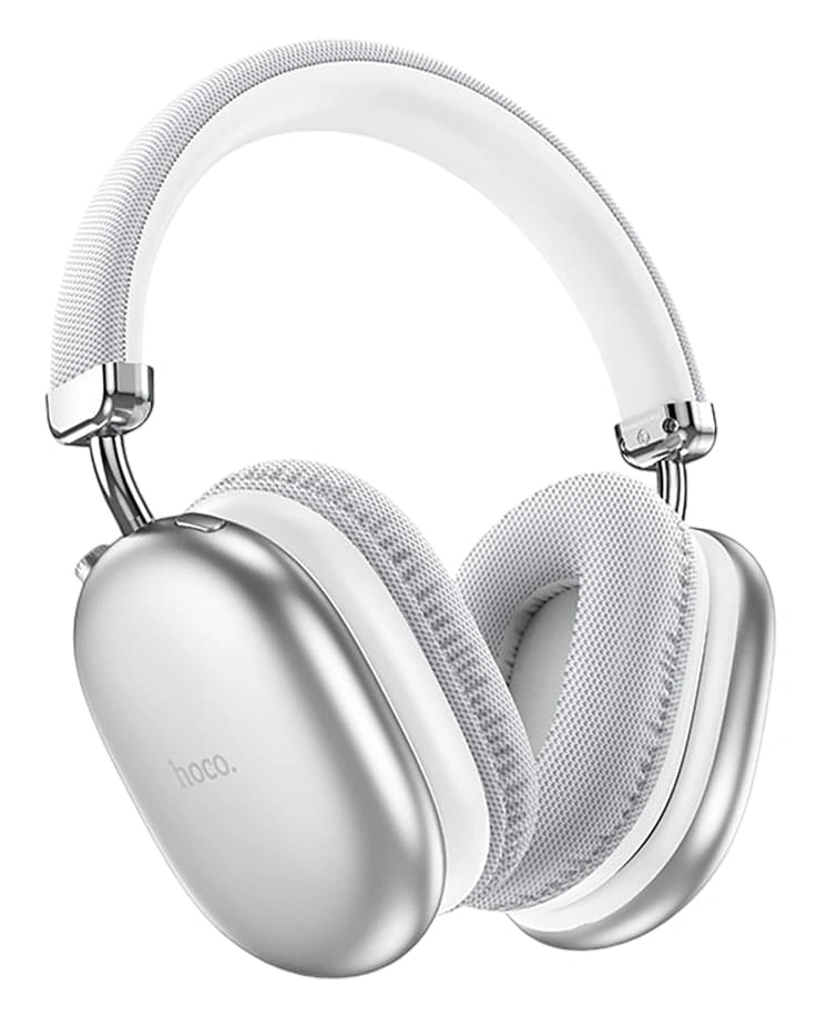 Беспроводные наушники Hoco W35 Max ANC, Серебристые. Фото 1