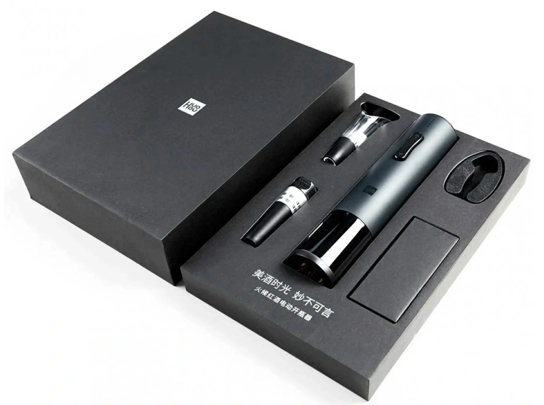 Винный набор HuoHou Electric Wine Bottle Opener BASIC HU0047, Чёрный. Фото 2