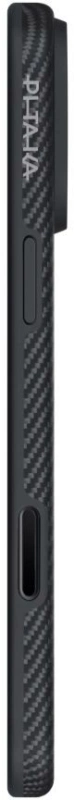 Накладка Pitaka для iPhone 17 Pro Aramid UltraGuard Case, Чёрно-серая (KI1701PB). Фото 3