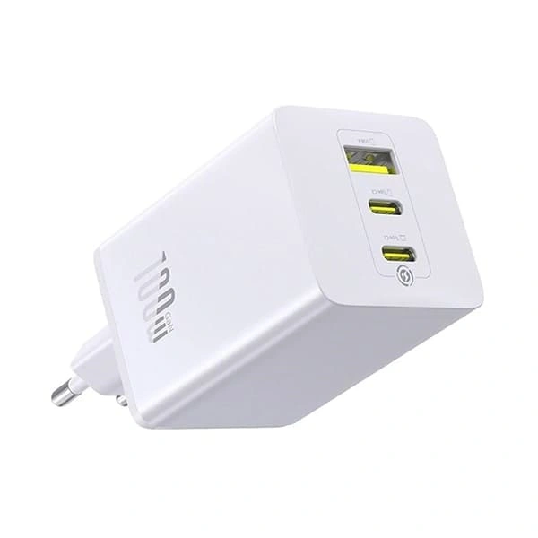 Сетевое зарядное устройство Baseus EnerFill FE11 Fast Charger 2C+U 100W, Белое (P10182102213-00). Фото 2