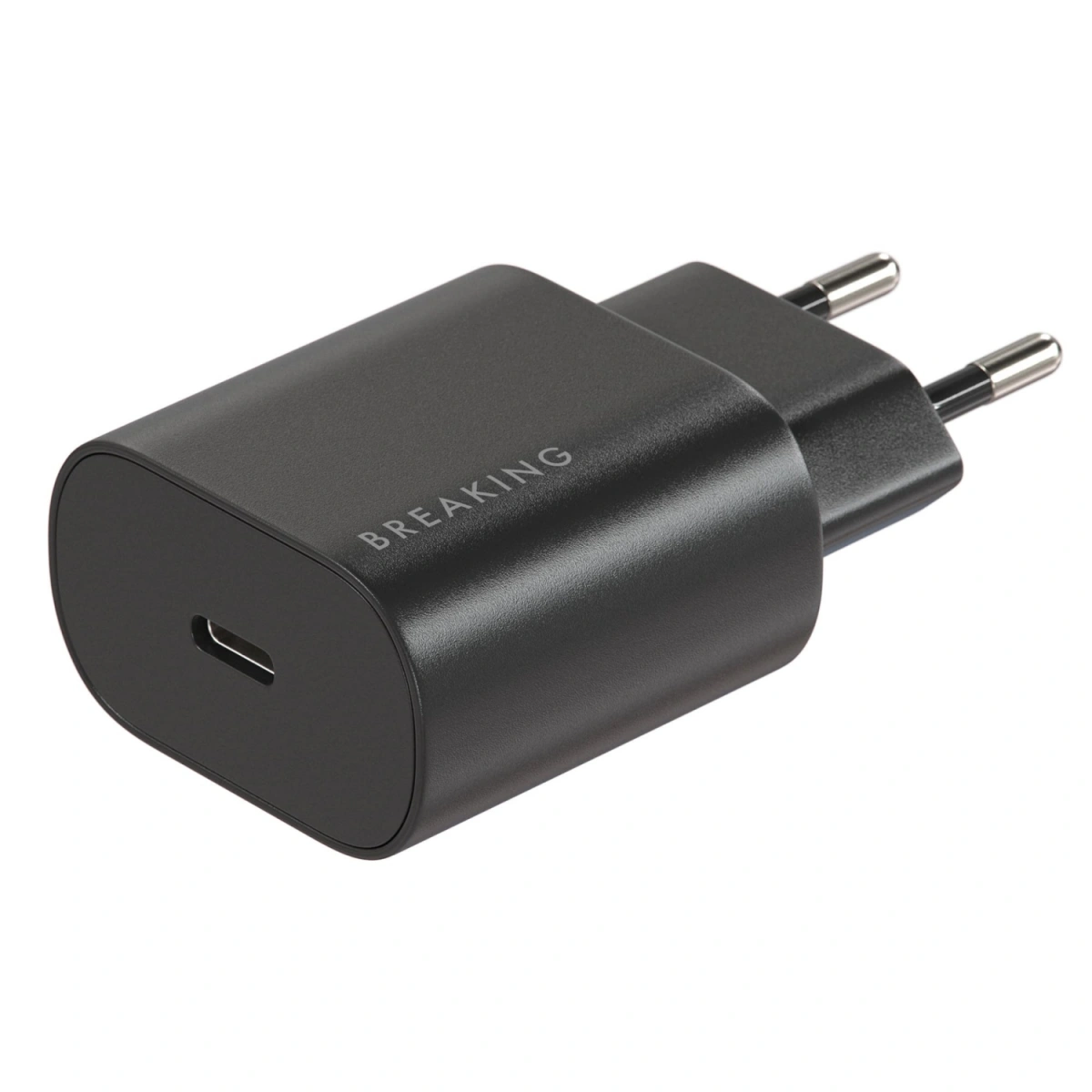 Сетевое зарядное устройство Breaking USB-C WC14 25W, Чёрное. Фото 2