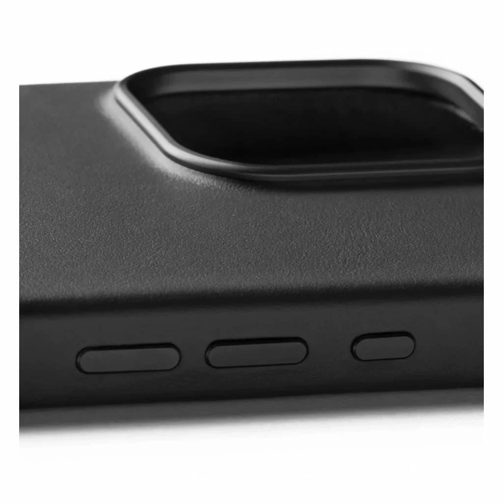 Накладка Mujjo Leather Case With MagSafe Compatible для iPhone 16 Pro Max, Black (MUJJOCL055BK). Фото 5