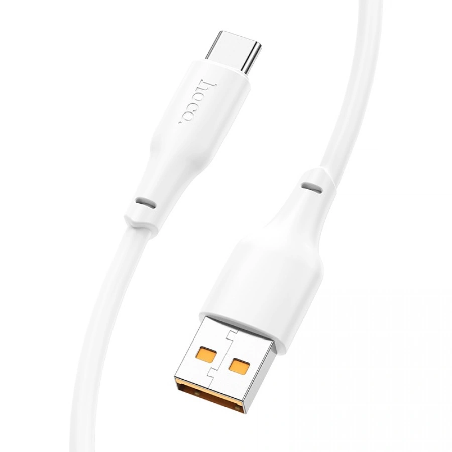 Кабель Hoco X93 USB to Type-C, 3А, PD100W, 1м, Белый. Фото 1